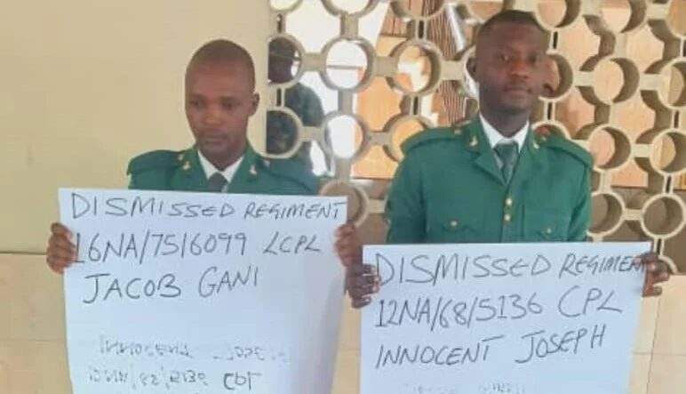 dismissed soldiers