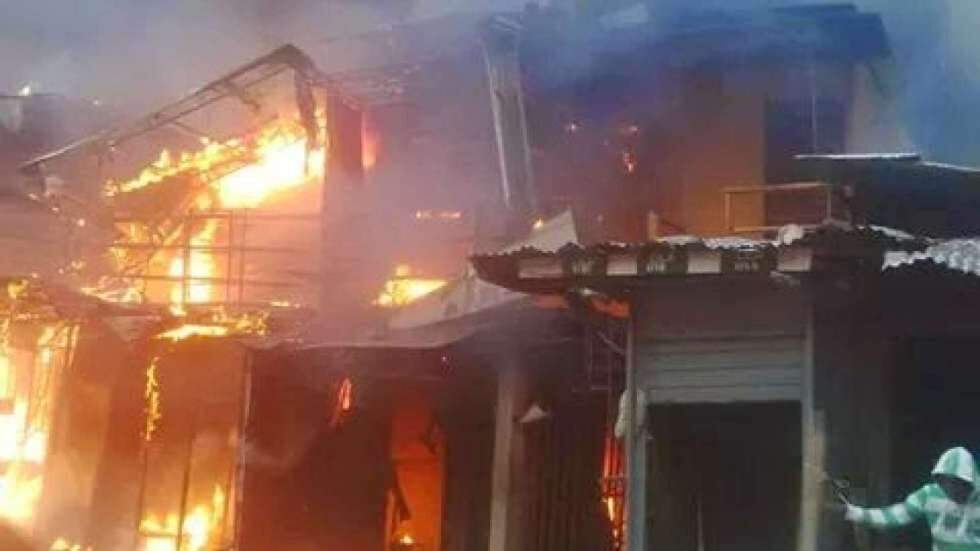 kwara market fire