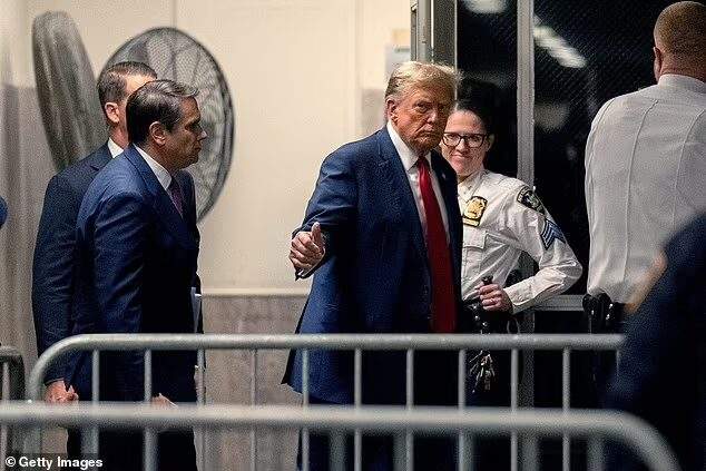 trump in court