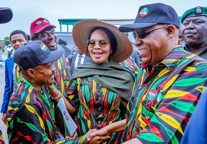 VP Kashim Shettima and NLC President Mr Joe Ajaero during May Day celebration in Abuja