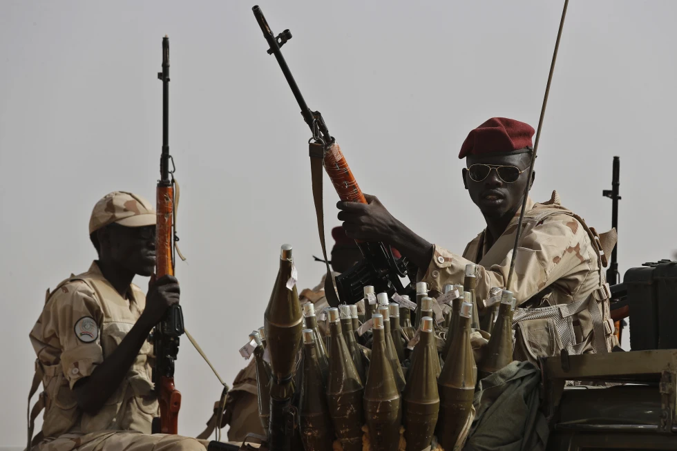 sudanese soldiers from the rapid support forces uni