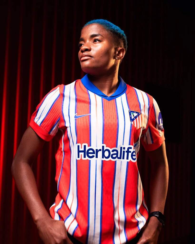 Atletico Madrid Unveils 2024/25 Kit with Super Falcons Captain Rasheedat