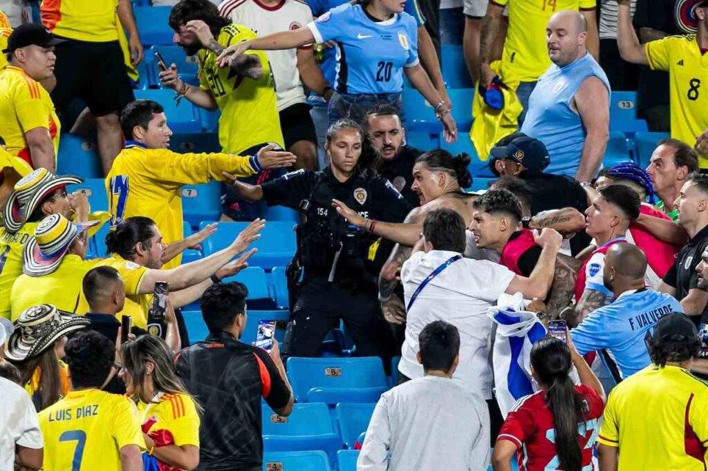 Darwin Nunez Involved in Brawl with Colombia Fans After Copa