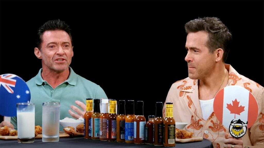 Deadpool and Wolverine Bring the Heat on Hot Ones