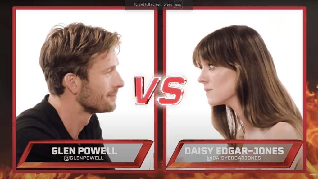 Glen Powell vs Daisy Edgar Jones: Celebrity Wings of Fury