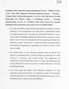 Peter Obi Defamation Suit 2