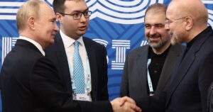 Putin Meets Iranian Speaker at BRICS Parliamentary Forum