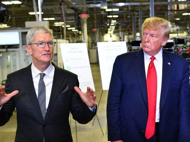 Trump Praises Apple CEO Tim Cook in Rare Interview, Reveals