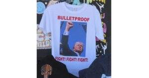 Trump T Shirts Emblazoned with Assassination Attempt Image Sell for $4