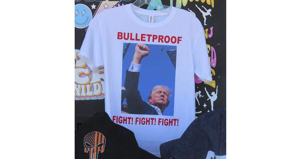 Trump T Shirts Emblazoned with Assassination Attempt Image Sell for $4