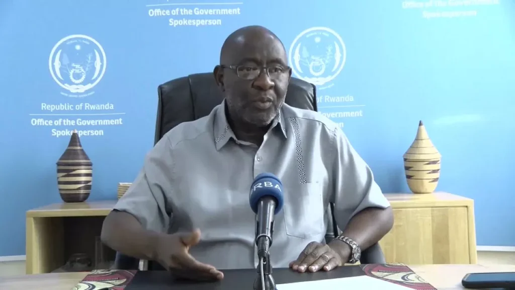 alain mukuralinda rwandan deputy government spokesman in kigali rwanda on jul 9 2024