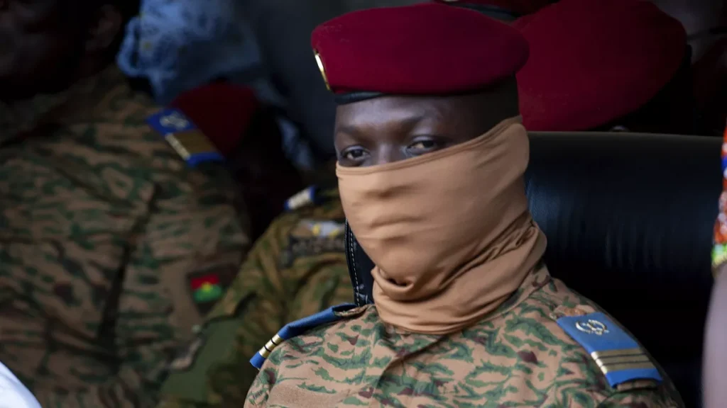 burkina faso coup leader capt ibrahim traore participates in a ceremony in ouagadougou oct 15 2022