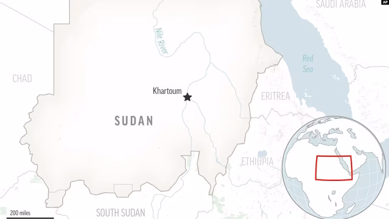 map of sudan