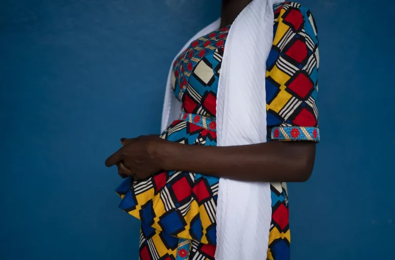 mariama poses for a photo in koidu kono district sierra leone 24 november 2020
