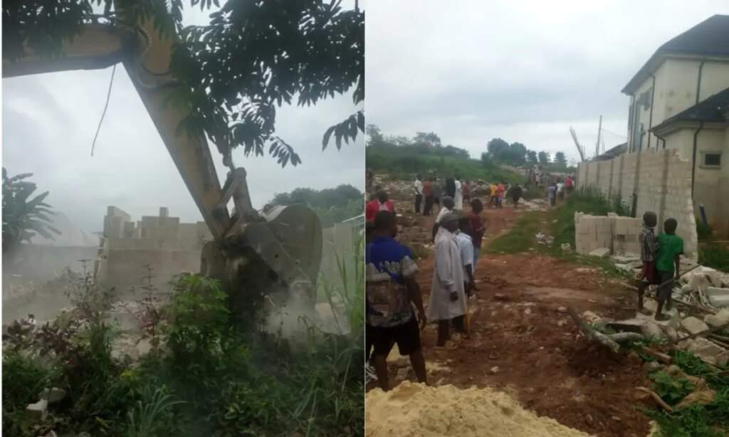 Abia State Government Demolishes Illegal Structures on Government College Land
