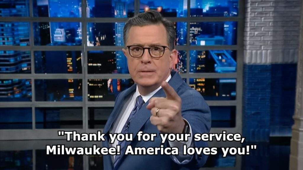 Colbert Defends Milwaukee Amid Trump's "Horrible City" Claims