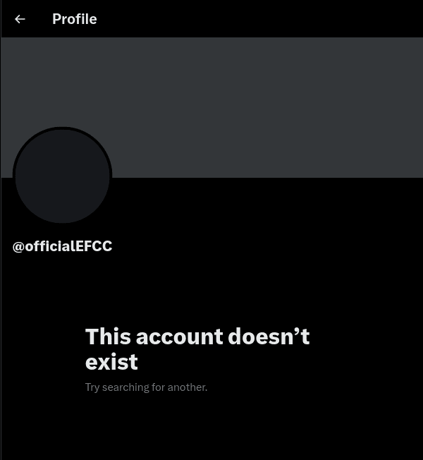 EFCC's Twitter Account Vanishes Amid Cyber Warfare Threats
