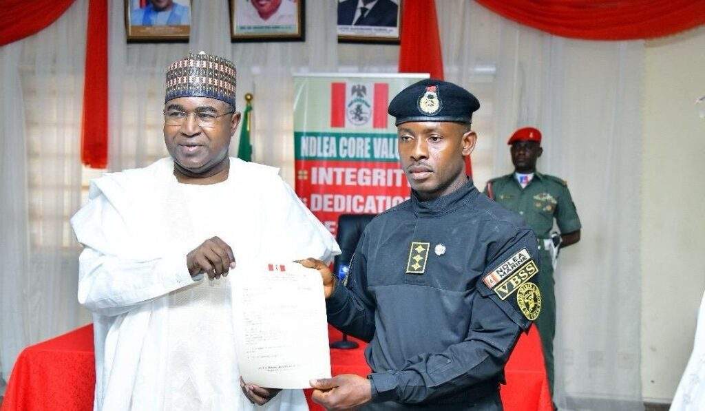 NDLEA Promotes Brave Officers for Foiling Illicit Drug Trafficking on