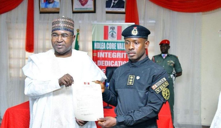 NDLEA Promotes Brave Officers for Foiling Illicit Drug Trafficking on