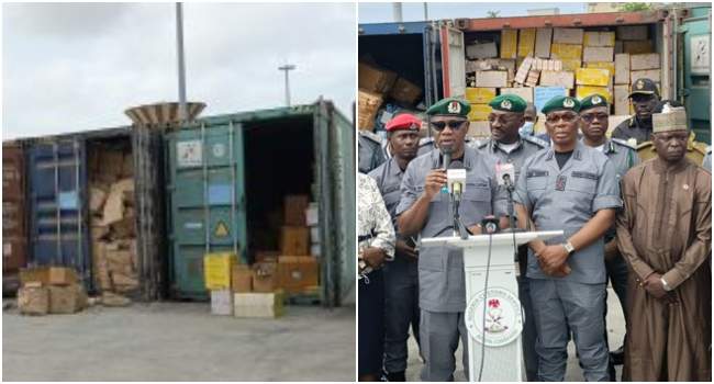 Nigeria Customs Intercept 12 Containers of Illicit Drugs and Fake