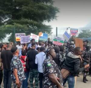 Nigeria Protesters Take To Streets For Second Day Amid Police 300x289