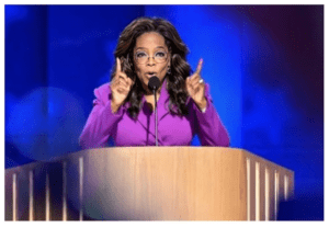 Oprah Winfrey Urges Independents to Vote for "Joy" at Democratic