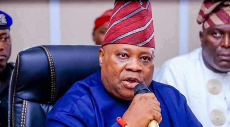 Osun Gov Adeleke Urges Traditional Rulers to Unite at Wife's