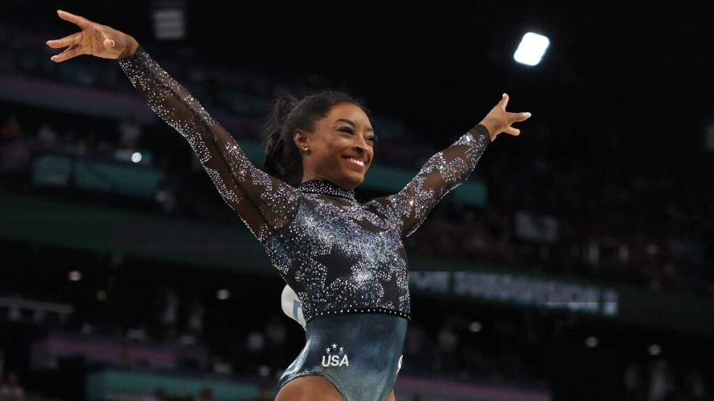Simone Biles Wins Gold in All Around Competition at 2024 Paris