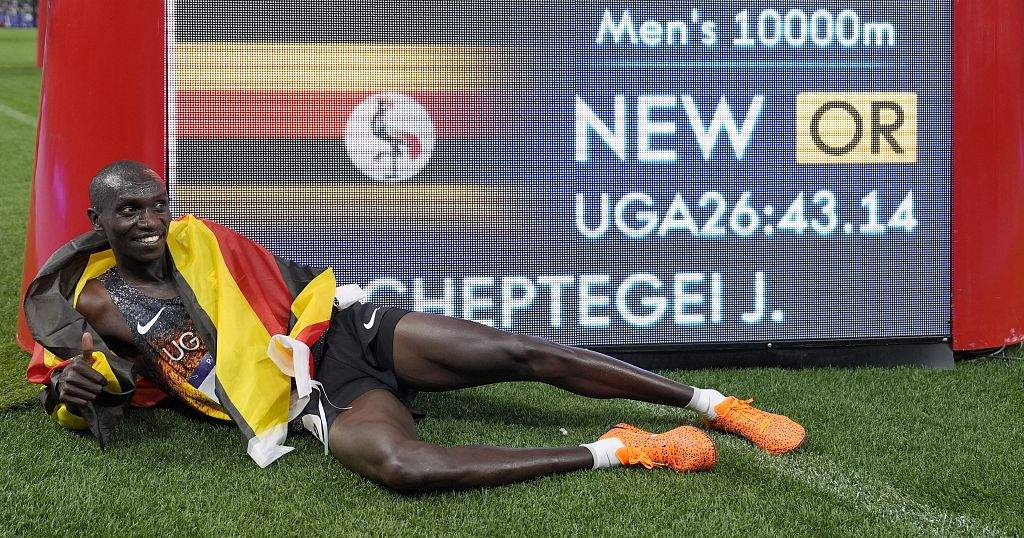 Uganda's Joshua Cheptegei Wins Olympic Record 10,000 Meter Gold