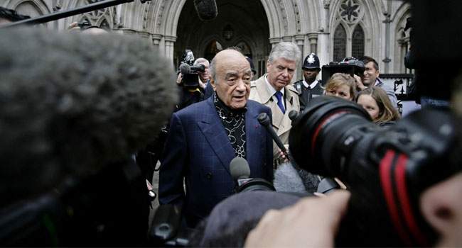 Harrods Boss Mohamed Al Fayed Accused of Rape and Sexual Assault