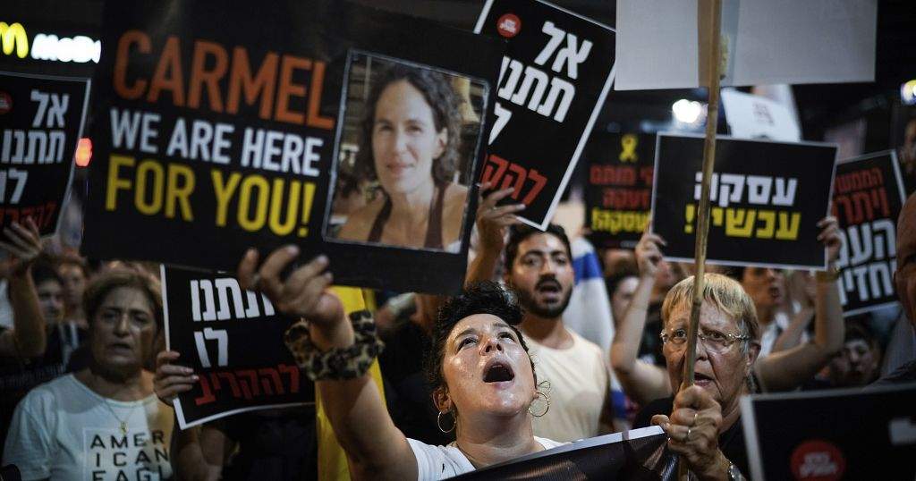 Israelis protest PM's handling of hostages in Gaza