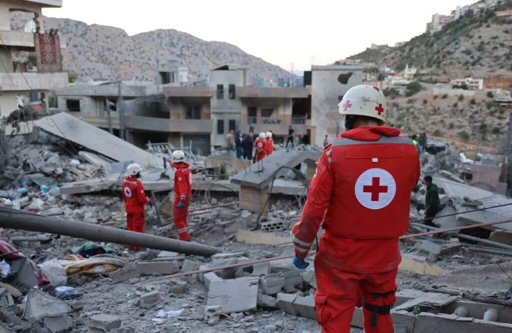Israels Deadly Strikes 14 Paramedics Killed in Lebanon Airstrikes