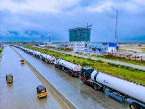 NNPC Deploys 100 Trucks To Dangote Refinery For Petrol Lifting 300x225
