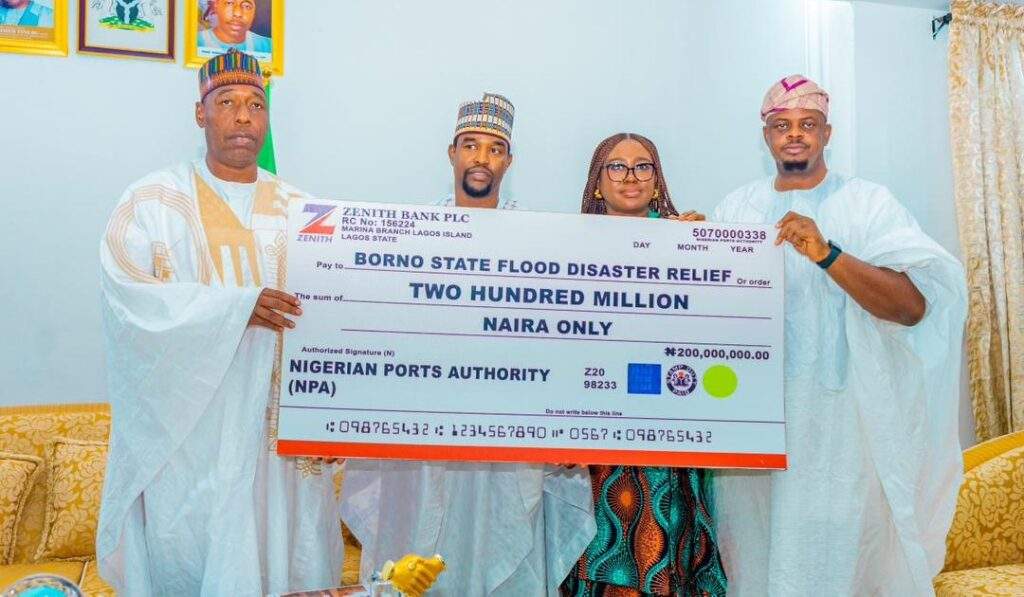 NPA Donates N200m to Borno Flood Victims