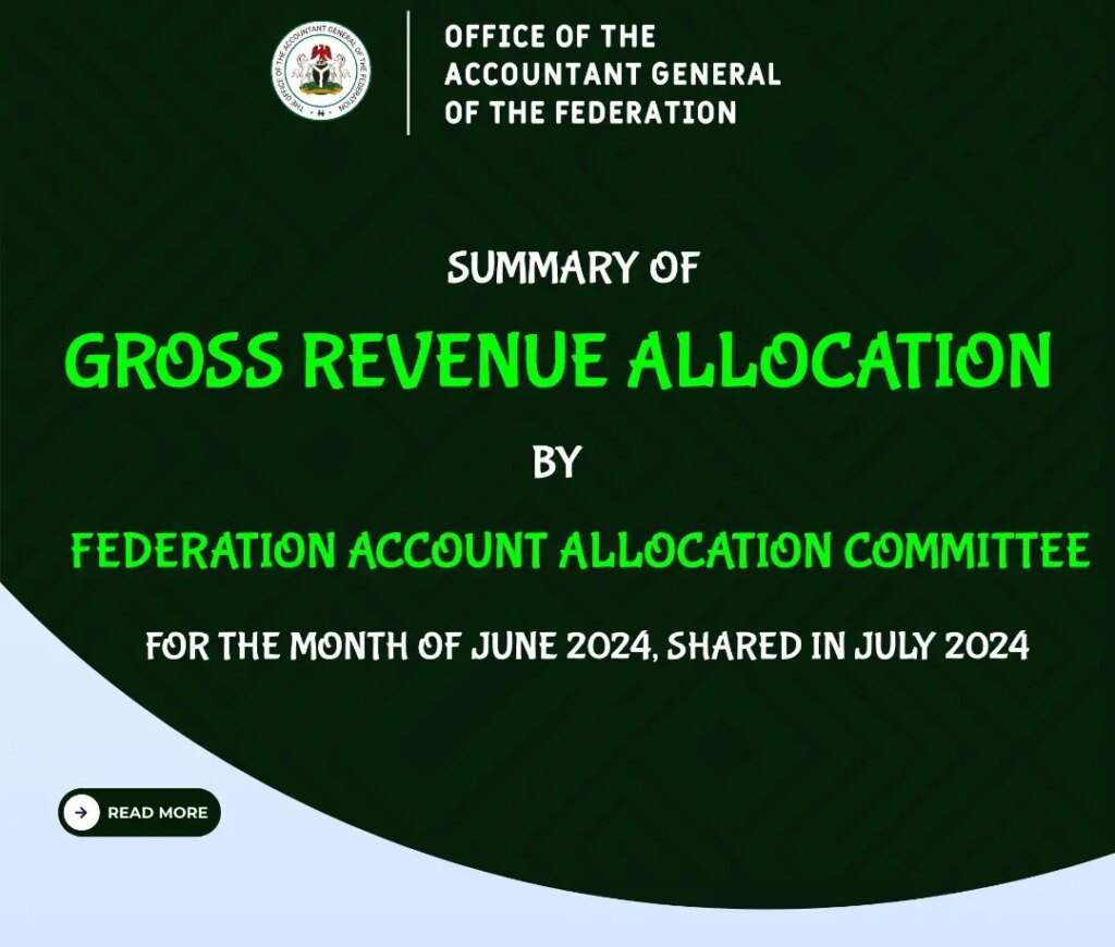 Nigeria's June 2024 Revenue Allocation: State by State Breakdown Revealed
