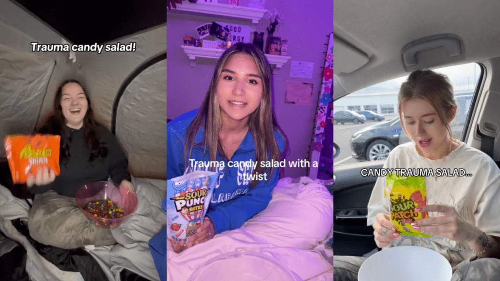 Trauma Candy Salad: TikTok's Dark Humor Cure