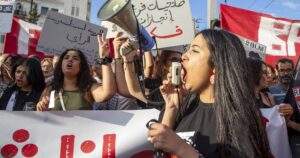 Tunisians Protest Presidents Authoritarian Rule Ahead Of Election 300x158