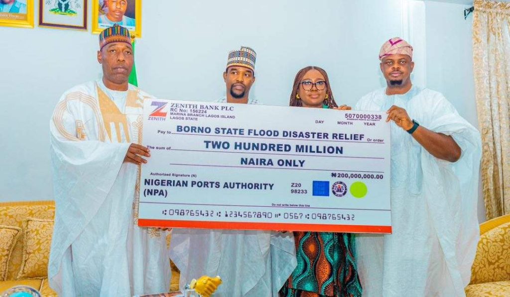 NPA Donates N200m to Borno Flood Victims