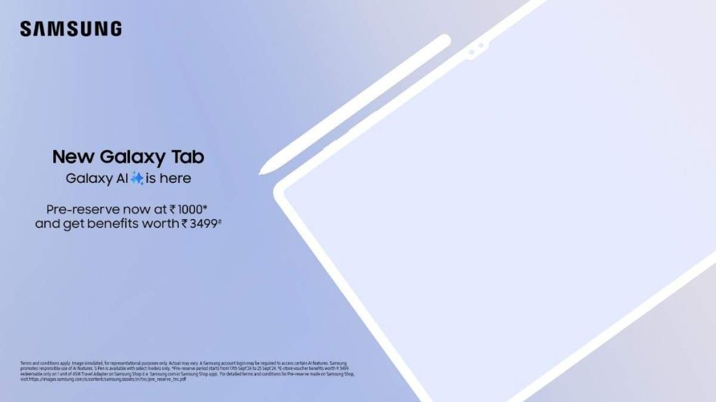 Samsung Galaxy Tablets Open for Pre Reserve in India