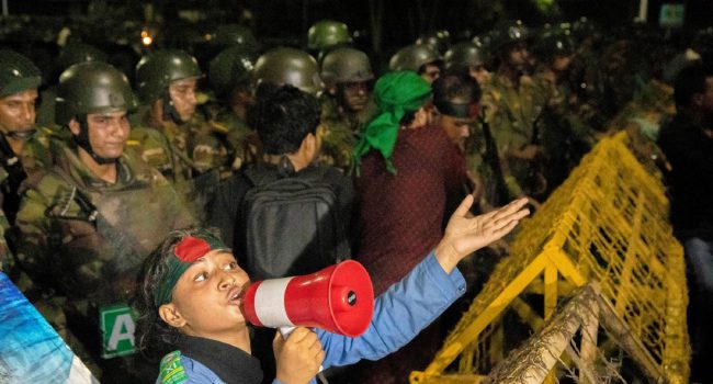 Bangladesh President's Home Stormed
