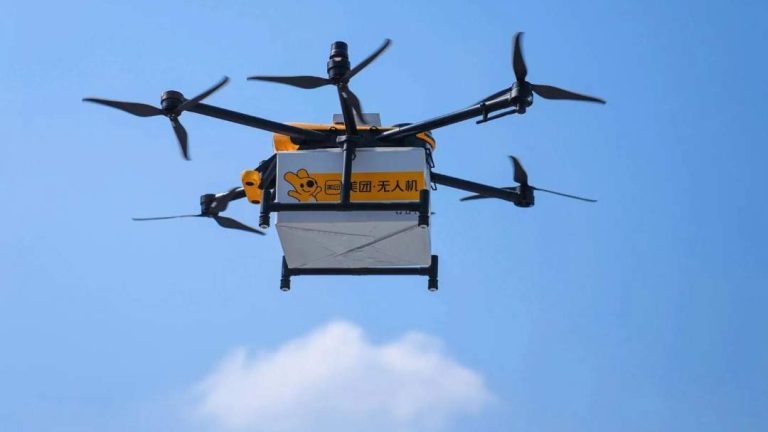 China's Meituan uses drones for food delivery in Shenzhen