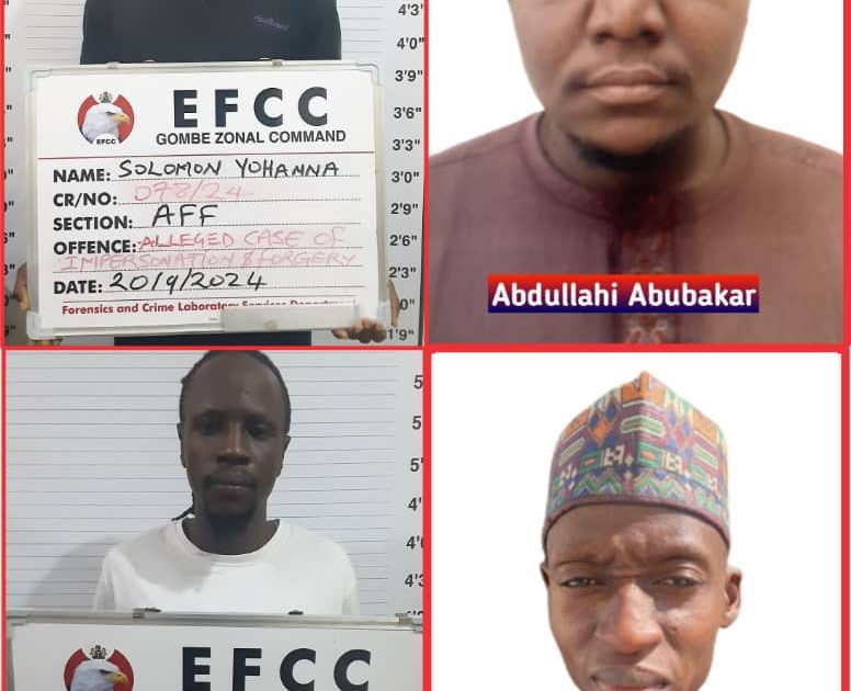 EFCC Arraigns Four Suspects for Forgery and Impersonation