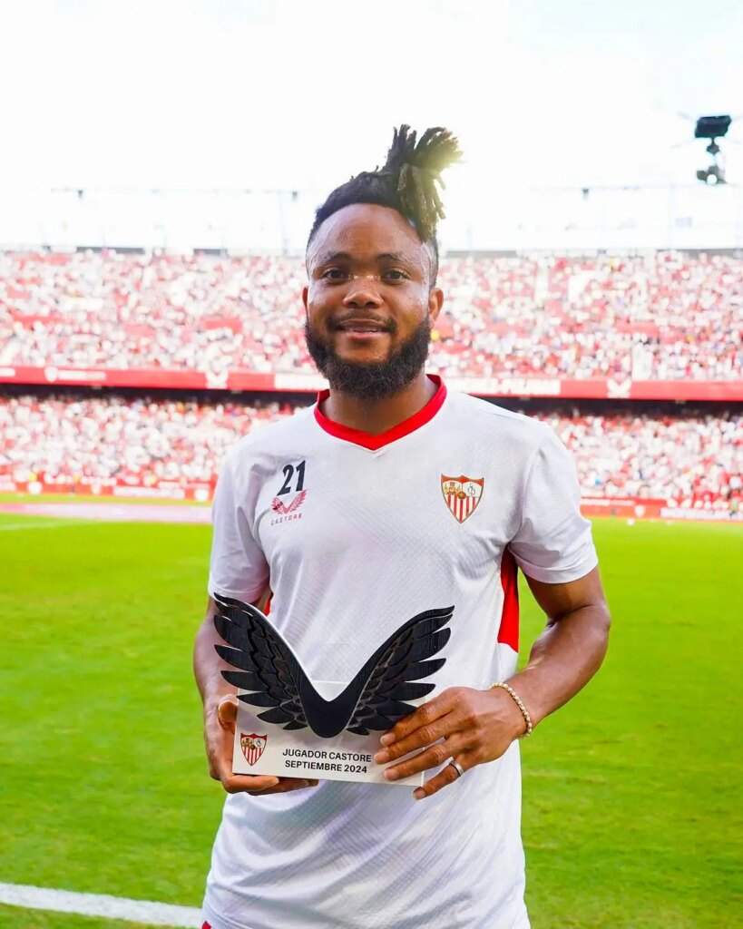 Ejuke named Sevilla's Player of the Month for September