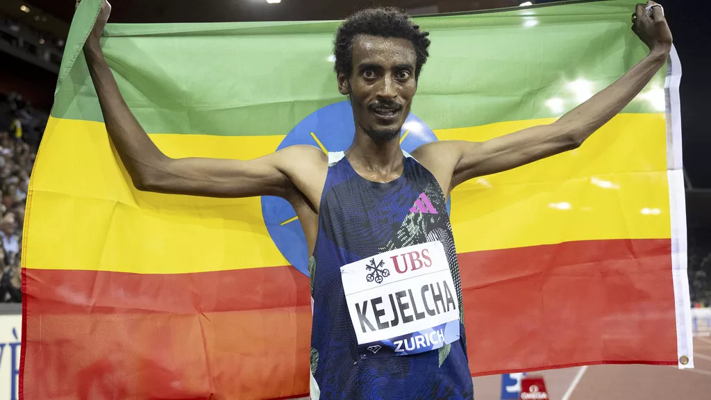 Ethiopian runner Yomif Kejelcha breaks men's half marathon world record
