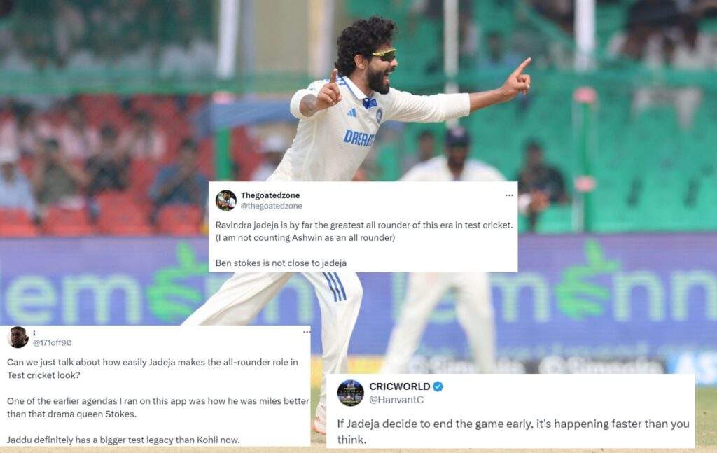 Jadeja Mastersclass 3 for 3 in 3 overs turns Test