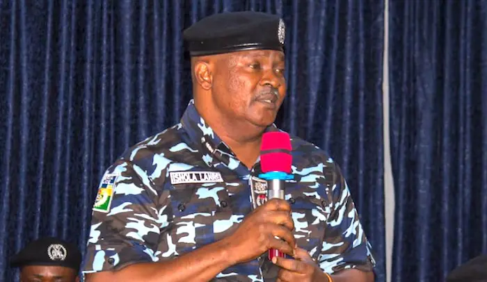 Lagos police chief surprises protesters with refreshments