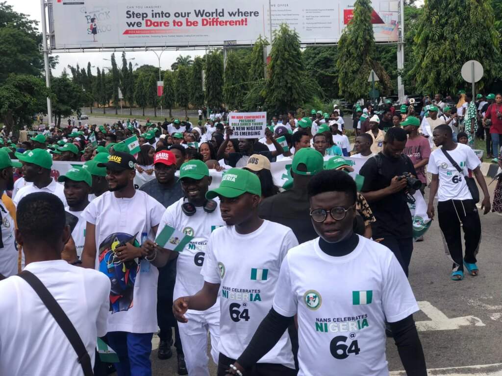 NANS Holds Solidarity March to Mark Nigerias 64th Independence Day