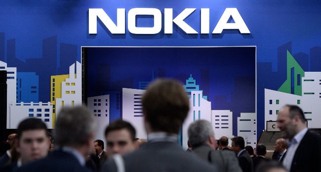 Nokia reports 32% rise in net profit despite sales drop.
