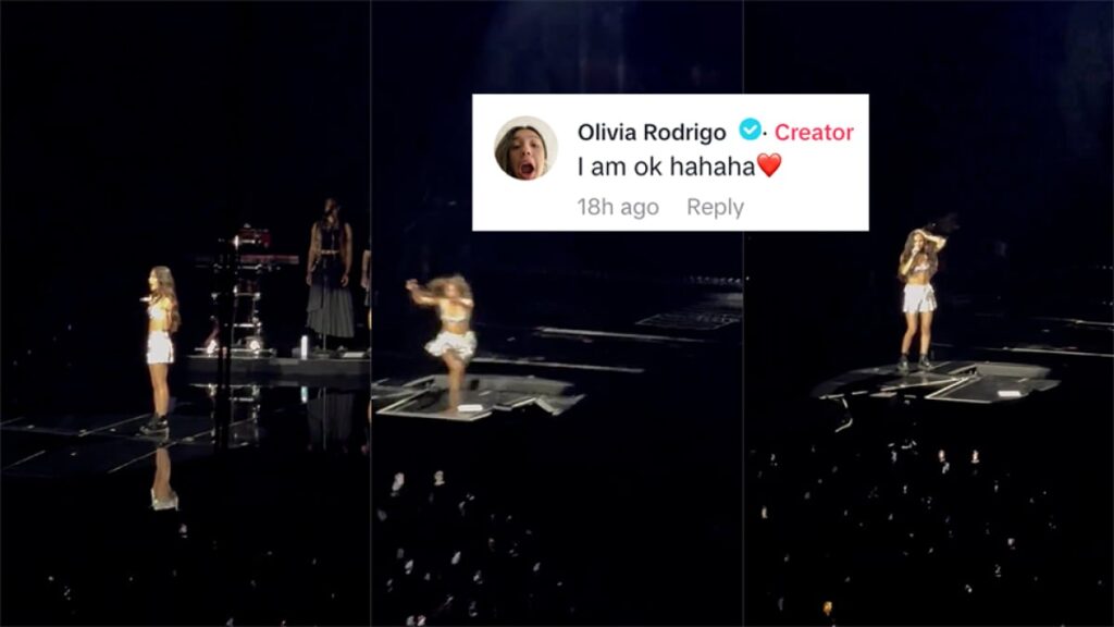 Olivia Rodrigo Survives On Stage Eruption