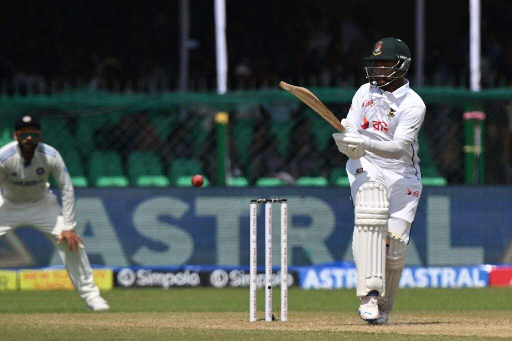 Shakib Al Hasan Dismissed for a Duck in Kanpur Test